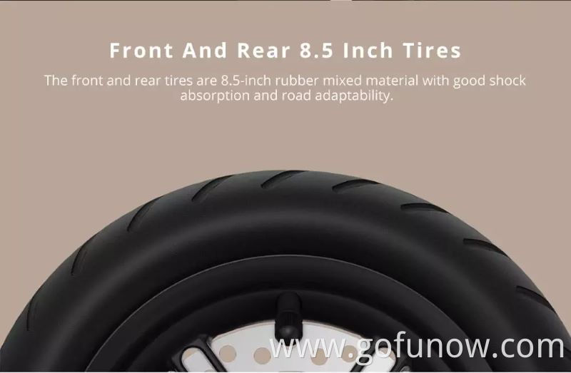 New 8.5Inch Solid Tire 2-wheel Folding Electric Scooter with Mudguard G-FUN